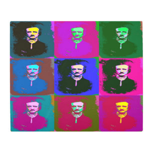 Edgar Allan Poe Pop Art Metal Wall Art