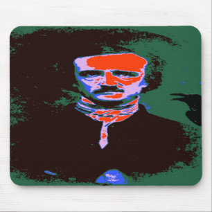 Edgar Allan Poe Pop Art Mouse Pad