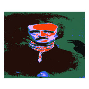 Edgar Allan Poe Pop Art Portrait Photo Print
