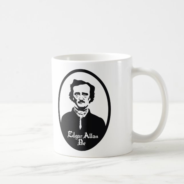 Edgar Allan Poe Portrait Coffee Mug (Right)