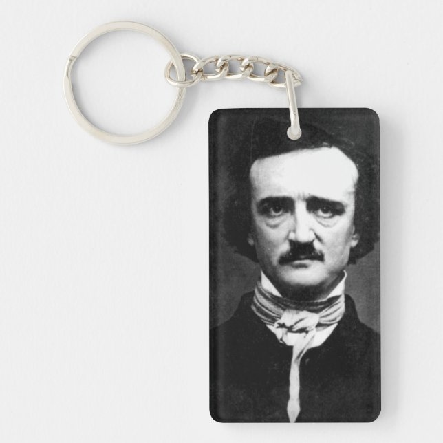 Edgar Allan Poe Portrait Keychain (Front)
