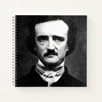 Edgar Allan Poe Portrait Notebook by GothFashion at Zazzle