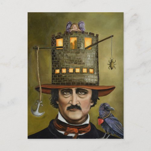 Edgar Allan Poe Postcard