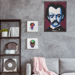 Edgar Allan Poe Poster - Abstract & Creepy Poster