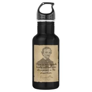 Edgar Allan Poe Quote - Beauty Water Bottle