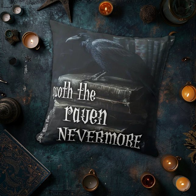 Edgar Allan Poe Quote Throw Pillow (Creator Uploaded)