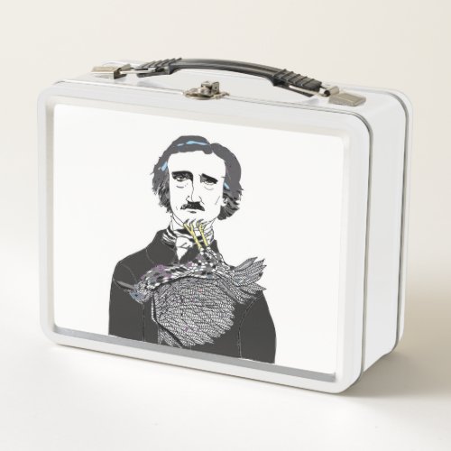 Edgar Allan Poe Raven Metal Lunch Box