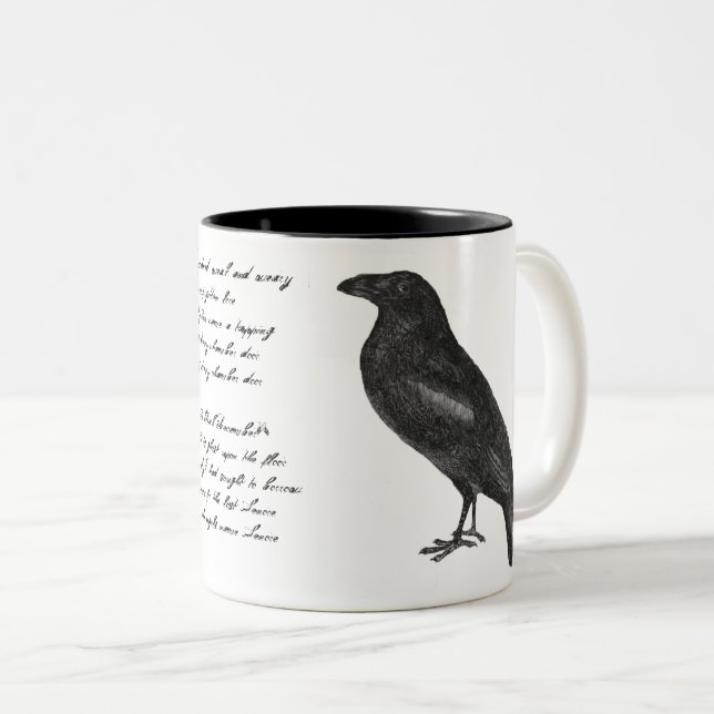 Edgar Allan Poe "Raven" Mug (Front Right)
