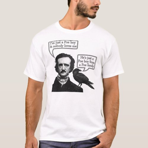 Edgar Allan Poe Riffs On Queens Bohemian Rhapsody T_Shirt
