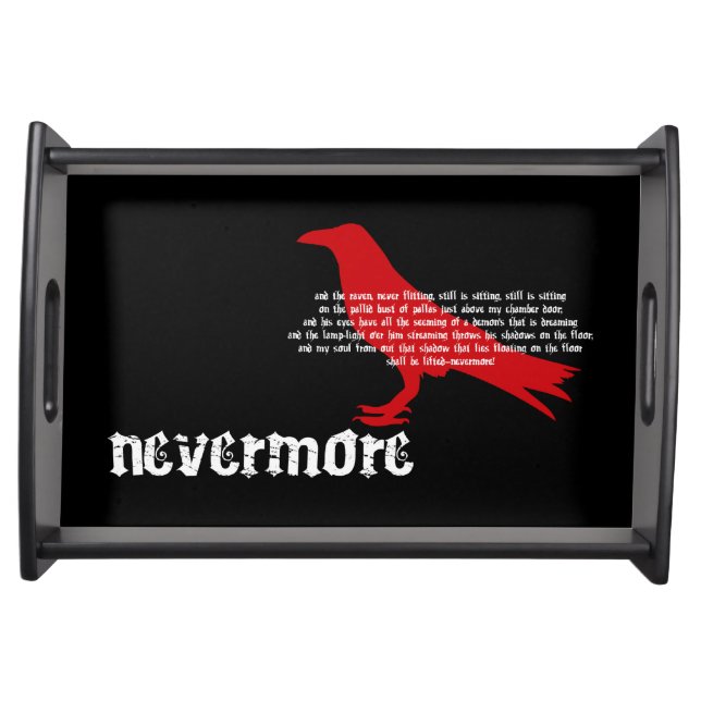Edgar Allan Poe Serving Tray (Front)