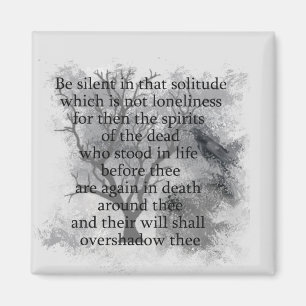 Edgar Allan Poe Spirits of the Dead Halloween Poem Magnet