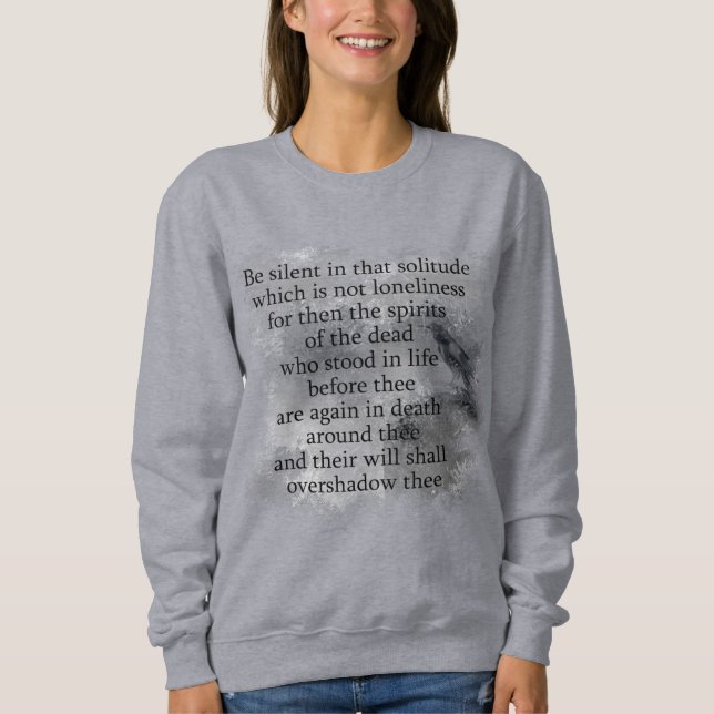 Edgar Allan Poe Spirits of the Dead Halloween Poem Sweatshirt (Front)