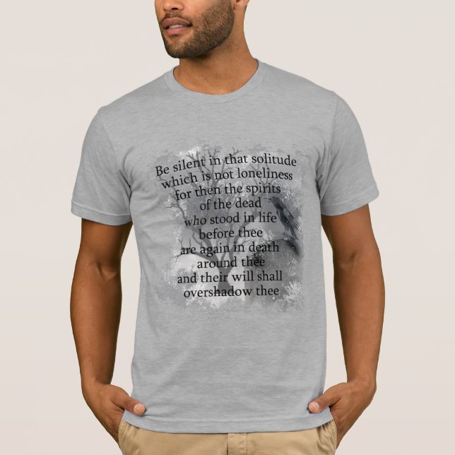 Edgar Allan Poe Spirits of the Dead Halloween Poem T-Shirt (Front)