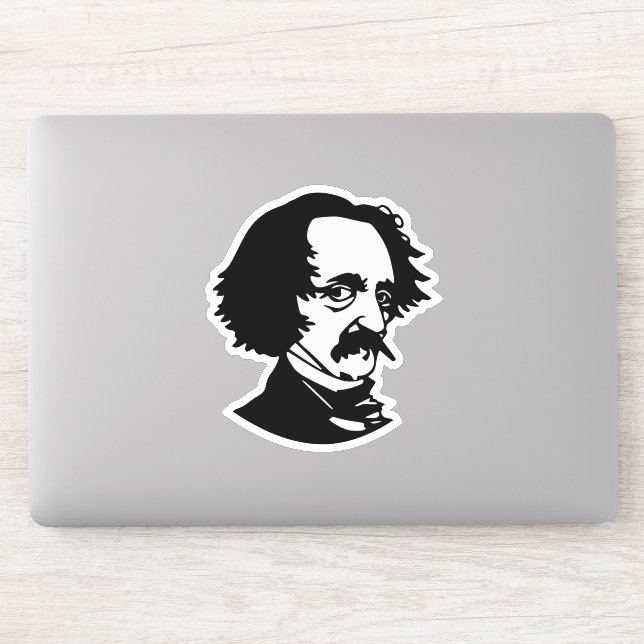 Edgar Allan Poe Sticker (Computer)