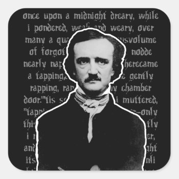 Edgar Allan Poe Stickers by WaywardMuse at Zazzle
