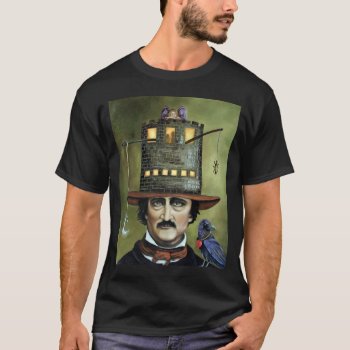 Edgar Allan Poe T-shirt by paintingmaniac at Zazzle