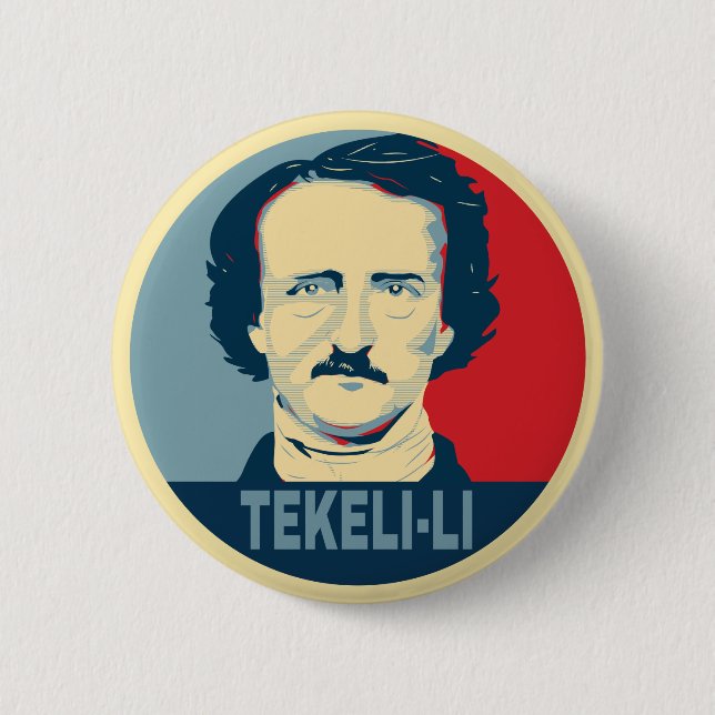 Edgar Allan Poe TEKELI-LI Hope Style Button (Front)