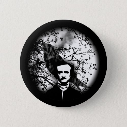 Edgar Allan Poe The Raven Button