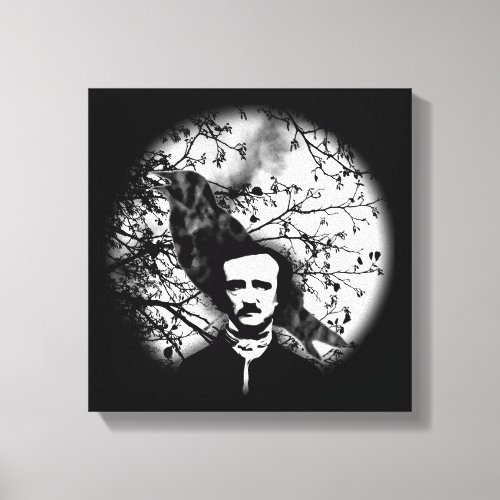 Edgar Allan Poe The Raven Canvas Print