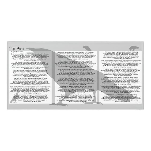Edgar Allan Poe The Raven Door Sign (Classic Front)