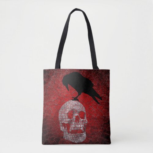 Edgar Allan Poe The Raven Gothic Design Tote Bag