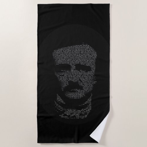 Edgar Allan Poe The Raven Poem Bird and Poet Beach Towel