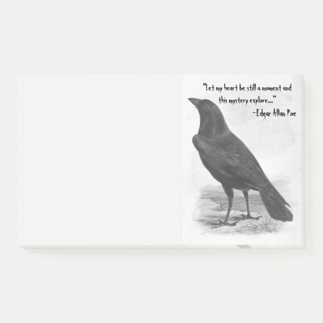  Edgar Allan Poe The Raven Post-it Notes (Front)