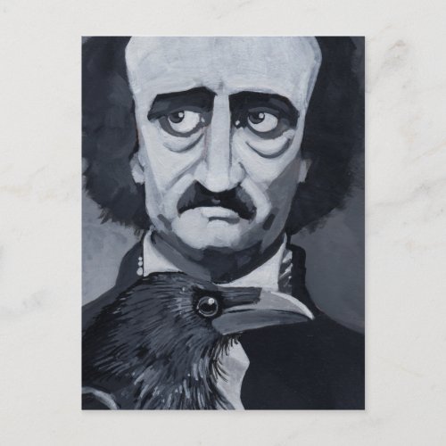 Edgar Allan Poe The Raven Postcard