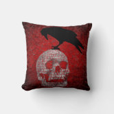 Edgar Allan Poe The Raven Nevermore Gothic Literature Throw Pillow