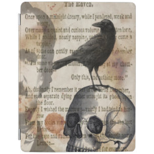 Edgar Allan Poe The Raven & Skull iPad Cover