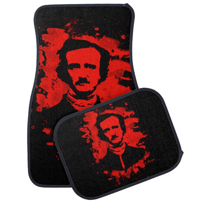 Edgar Allan Poe Tribute (red) Car Mat (Set)