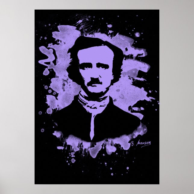 Edgar Allan Poe Tribute (violet) Poster (Front)