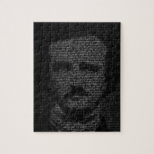 Edgar Allan Poe (TypeFace) Jigsaw Puzzle | Zazzle.com