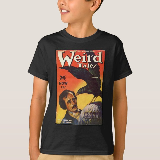 Edgar Allan Poe Weird Tales Cover T-Shirt (Front)