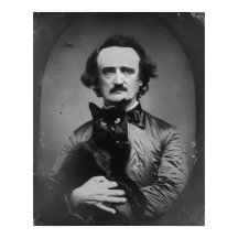 Edgar Allan Poe with The Black Cat