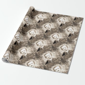 Edgar Allan Poe Wrapping Paper by Moma_Art_Shop at Zazzle