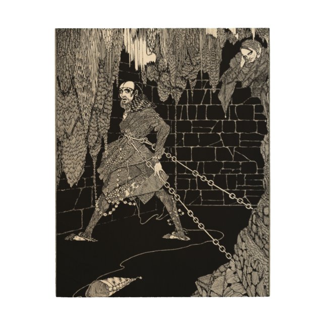 Edgar Allan Poe's Cask of Amontillado Wood Wall Art (Front)