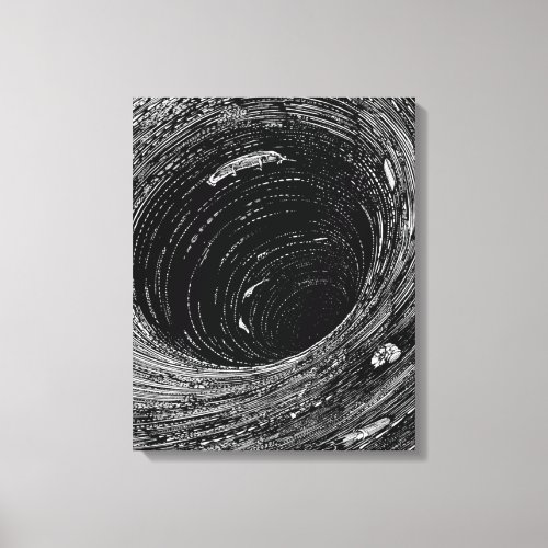 Edgar Allan Poes Descent into the Maelstrom Canvas Print
