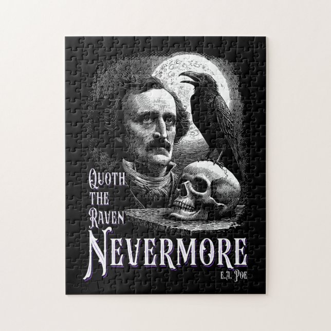 Edgar Allan Poe's Raven Nevermore Jigsaw Puzzle (Vertical)