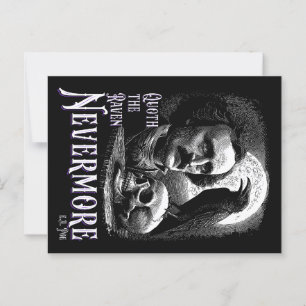 Edgar Allan Poe's Raven Nevermore Postcard