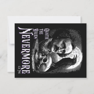 Edgar Allan Poe's Raven Nevermore Postcard