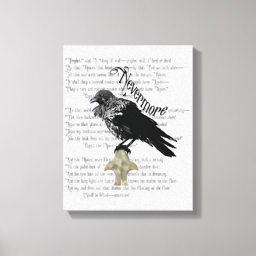 Edgar Allan Poes The Raven Canvas Print