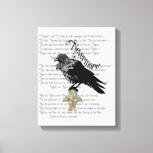 Edgar Allan Poe's The Raven Canvas Print (Front)