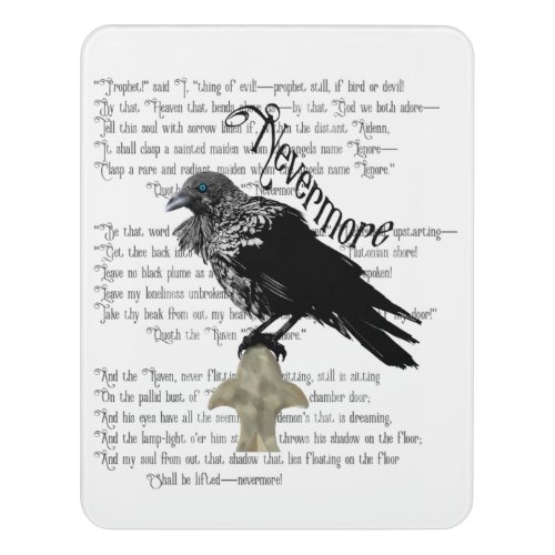 Edgar Allan Poes The Raven Door Sign