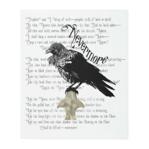 Edgar Allan Poe's The Raven Metal Print