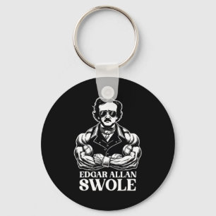 Edgar Allan Swole Gym Workout And Fitness Bodybuil Keychain