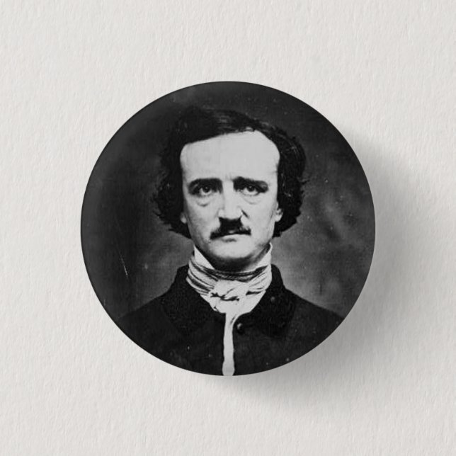 Edgar allen poe button (Front)