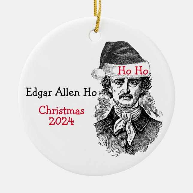 Edgar Allen Poe Humorous Ornament (Front)