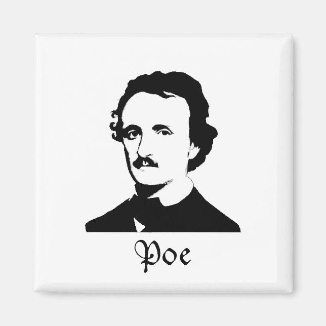 Edgar Allen Poe Magnet (Front)