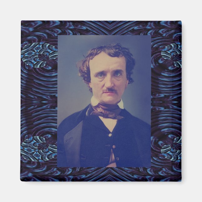 Edgar Allen Poe Photo Magnet (Front)